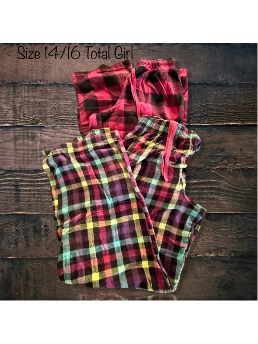 Size 14/16 Total Girl Flannel Sleep Pants